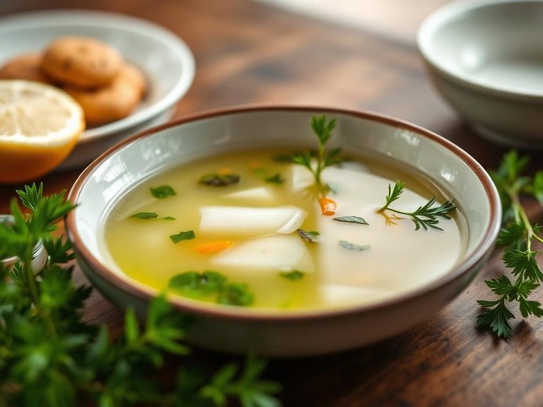 Light vegetable broth