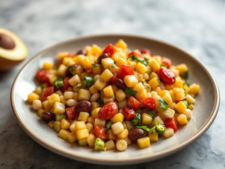 Lima bean and corn salad