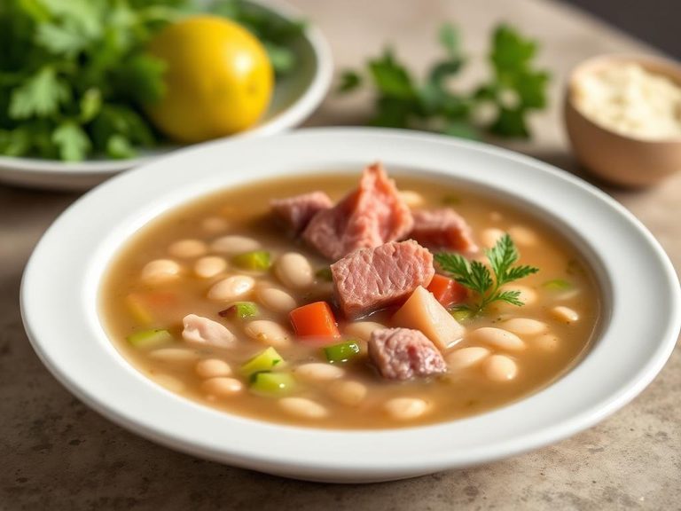 Lima Bean and Ham Hock Soup