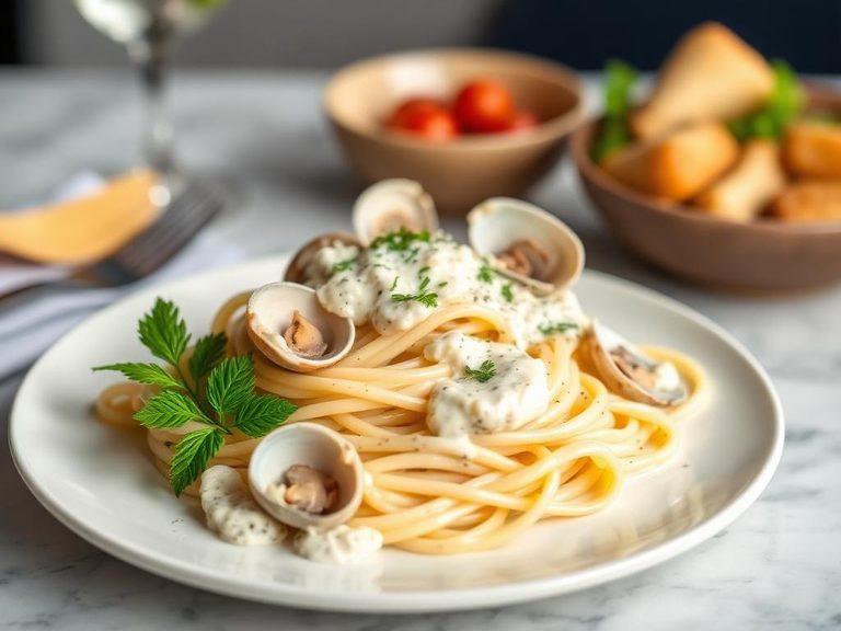 Linguine with Clam Cream Sauce