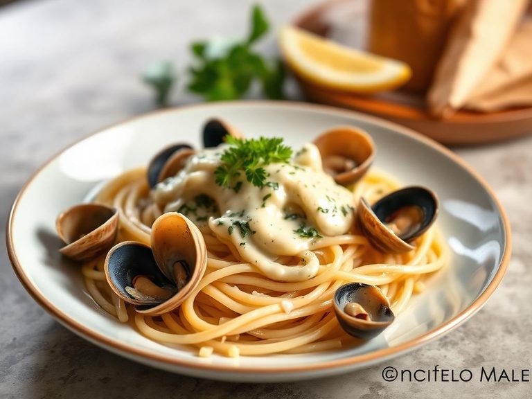 Linguine with Clam Sauce and Cream