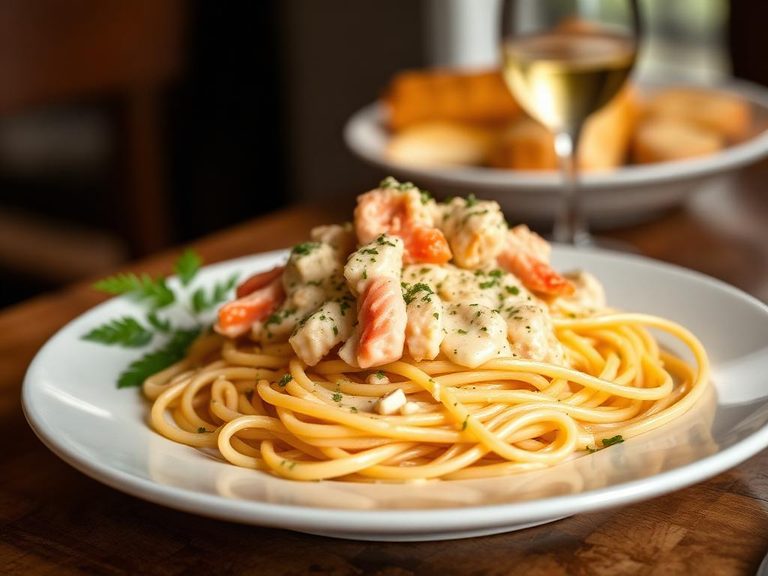 Linguine with Creamy Crab Sauce