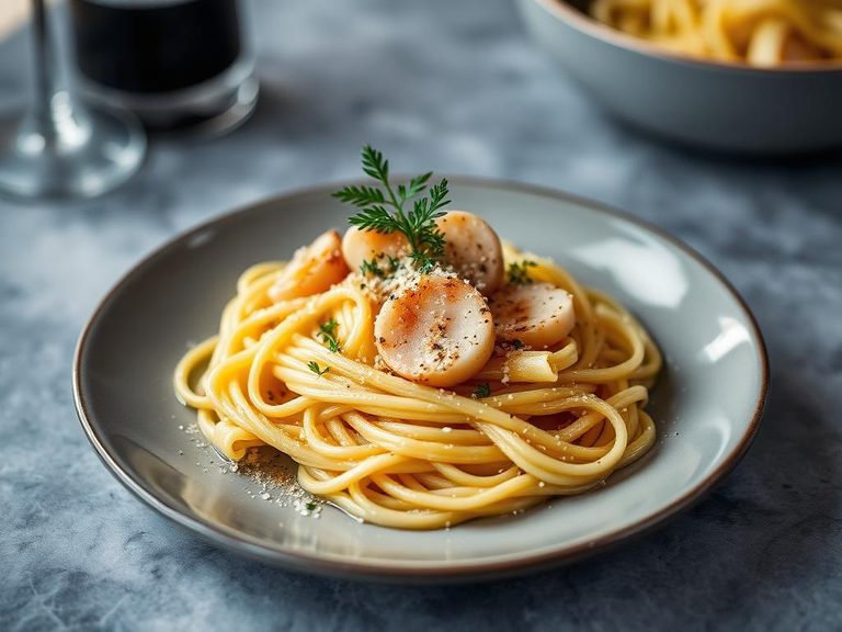 Lion's Mane 'Scallop' Pasta