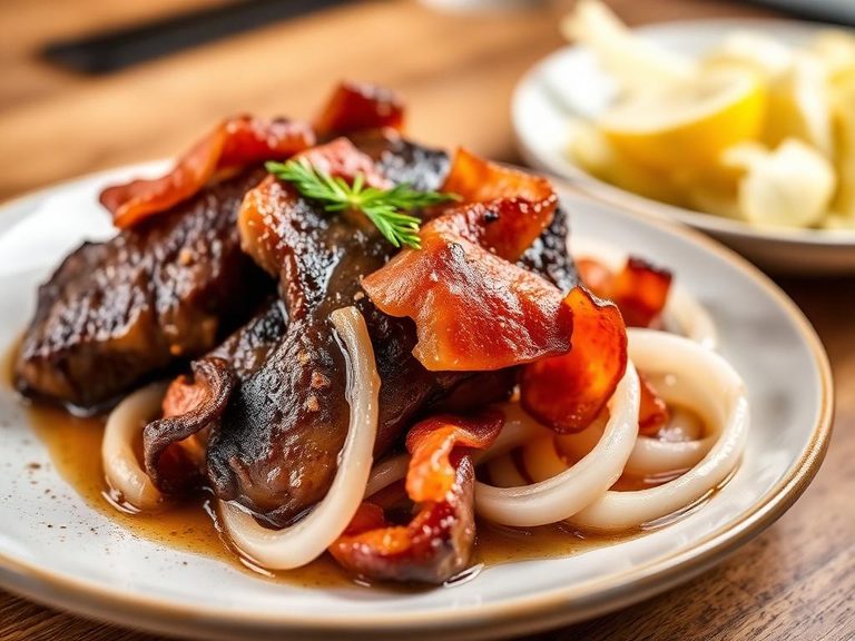 Liver and Onions with Bacon