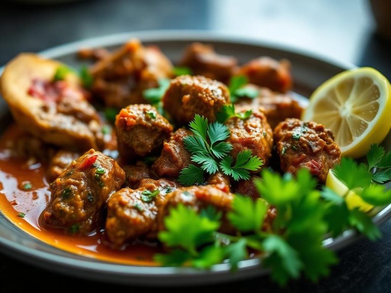 Liver Curry (e.g., Indian Kaleji Masala)