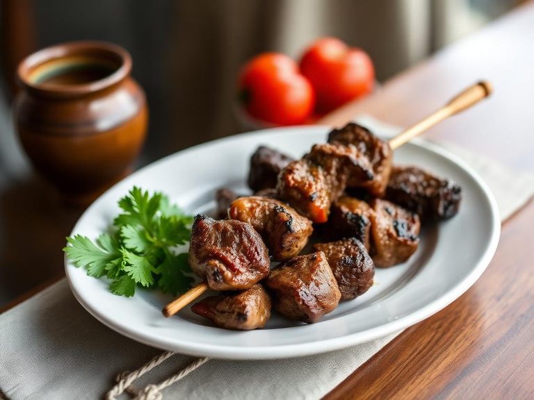 Liver kebabs (Middle Eastern and Turkish)