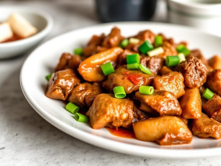 Liver Stir-fry with Ginger and Scallions