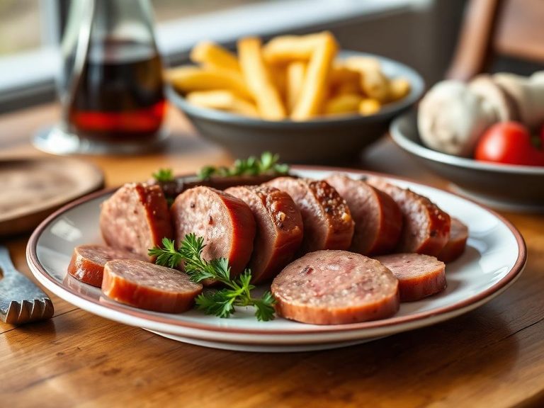 Liverwurst (a type of liver sausage)