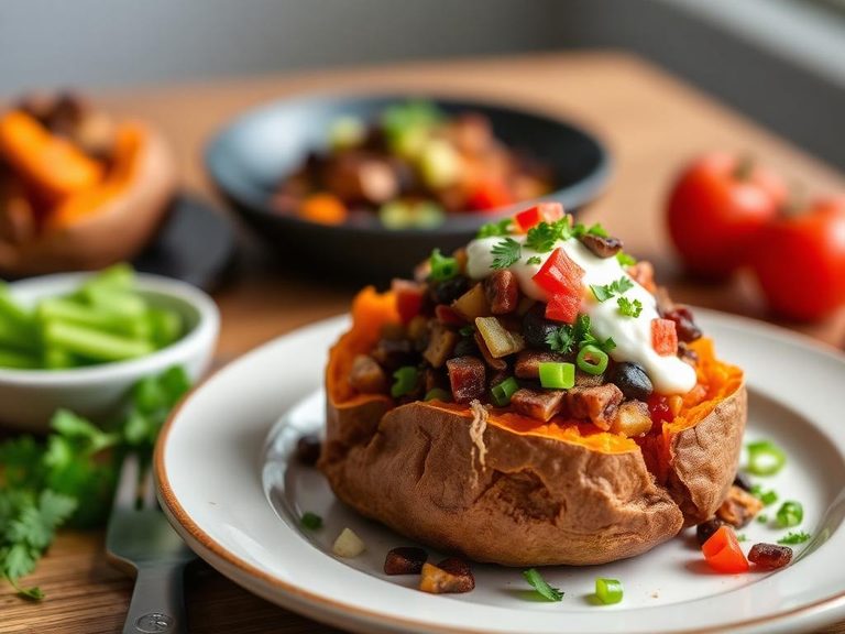 Loaded Baked Sweet Potato