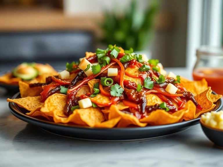 Loaded Barbecue Chip Nachos