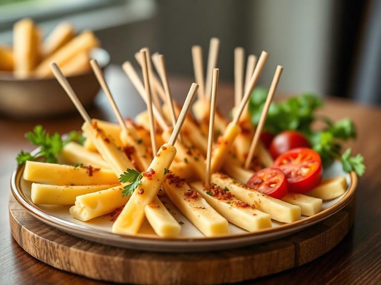Loaded cheese stick appetizer platter