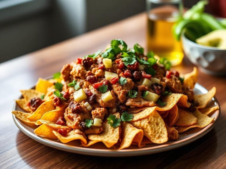 Loaded Chicken Nachos