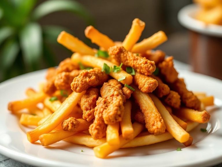 Loaded Chicken Strip Fries