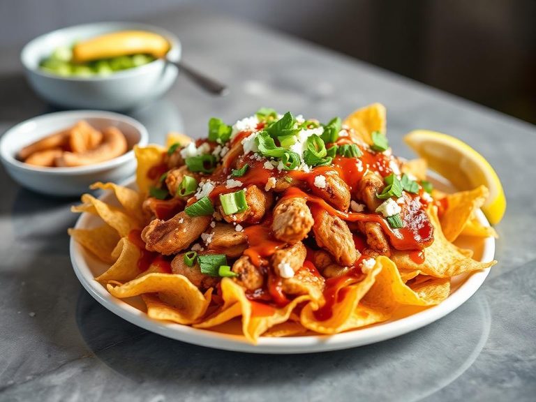 Loaded Chicken Strip Nachos