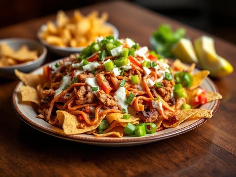 Loaded Turkey Frank Nachos