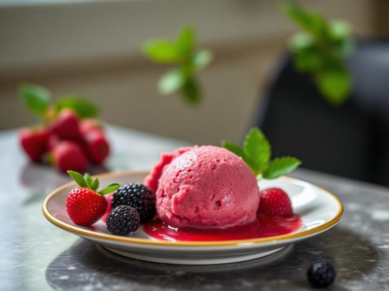 Loganberry Sorbet
