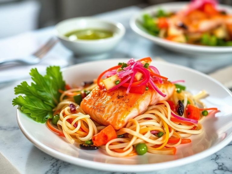 Lomi-lomi salmon (Hawaiian salad)