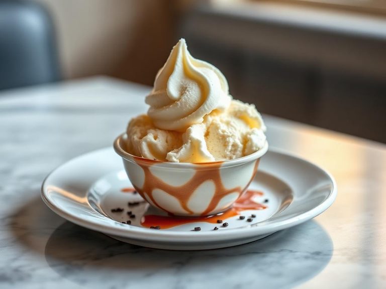 Low-fat ice cream treat