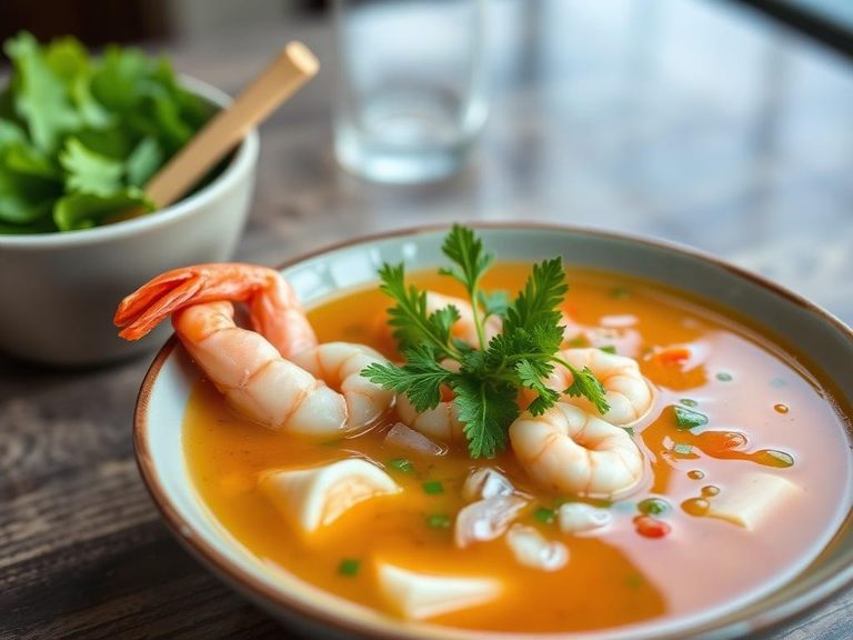 Luffa and Shrimp Soup