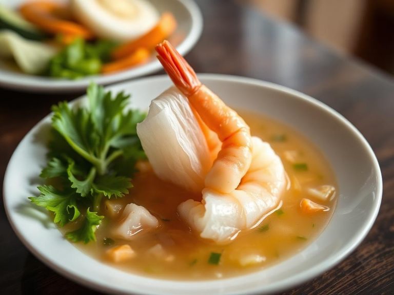 Luffa Soup with Shrimp