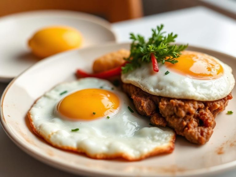 Luncheon Meat and Egg Breakfast