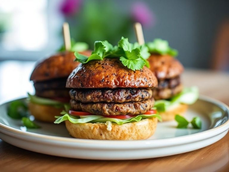 Lupin-based veggie burgers