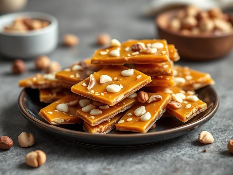 Macadamia nut brittle