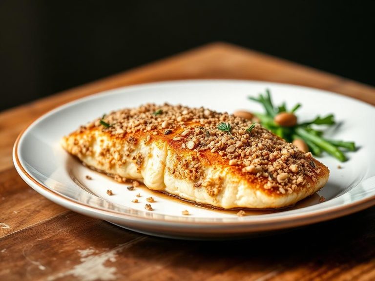 Macadamia nut-crusted fish