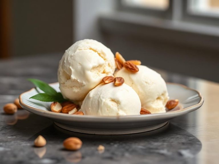 Macadamia nut ice cream