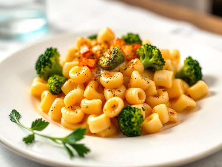 Macaroni and Cheese with Broccoli
