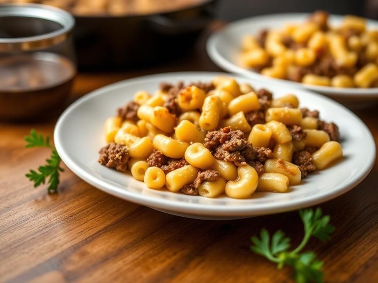 Macaroni and Cheese with Ground Beef
