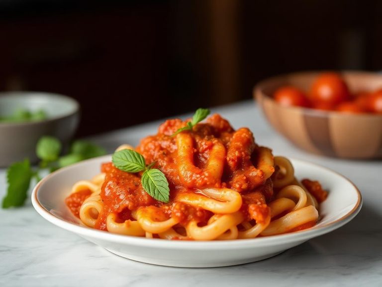 Macaroni and Tomato Sauce