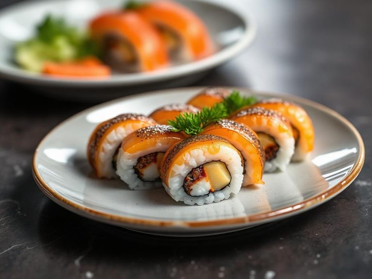 Mackerel Sushi or Nigiri