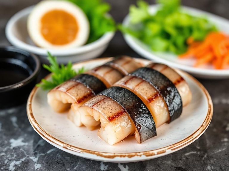 Mackerel Sushi or Sashimi