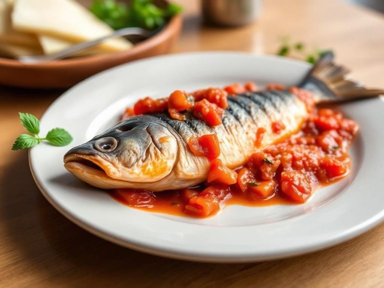 Mackerel with Tomato Sauce