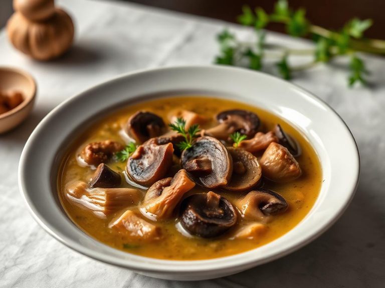 Maitake mushroom soup