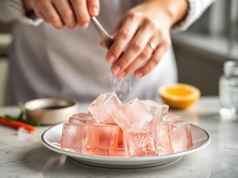 Making ice cubes