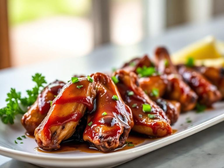 Malt-glazed Chicken Wings