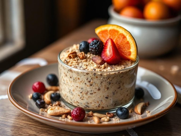 Malt-O-Meal with fruit and nuts