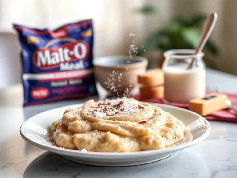 Malt-O-Meal with milk and sugar