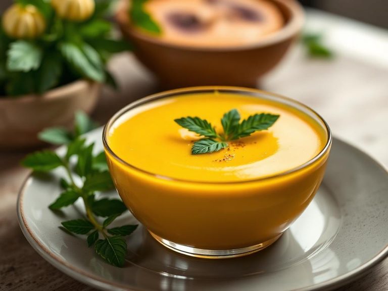 Mango lassi soup