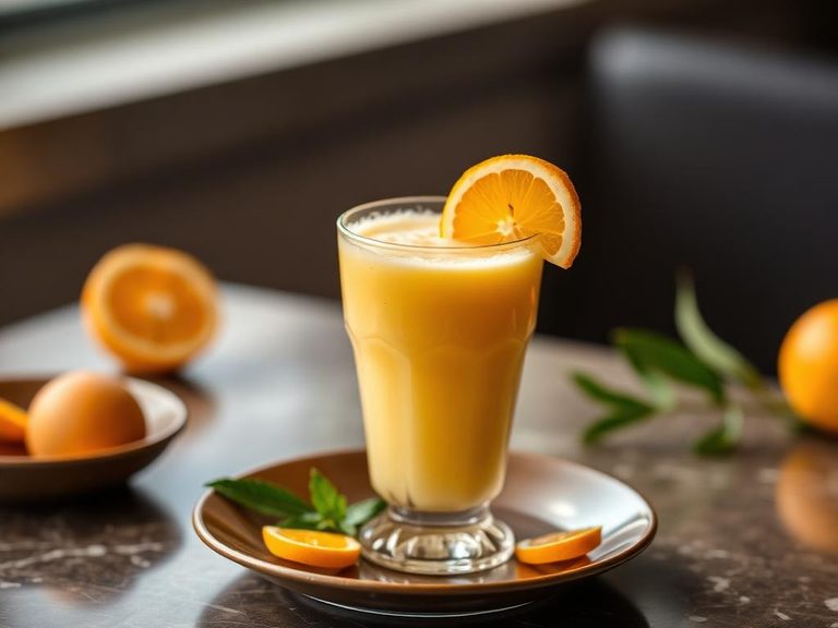 Mango Lassi with Orange Twist