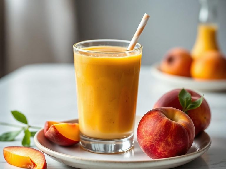 Mango peach smoothie