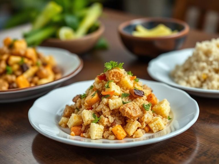 Manioc flour dishes (farofa)