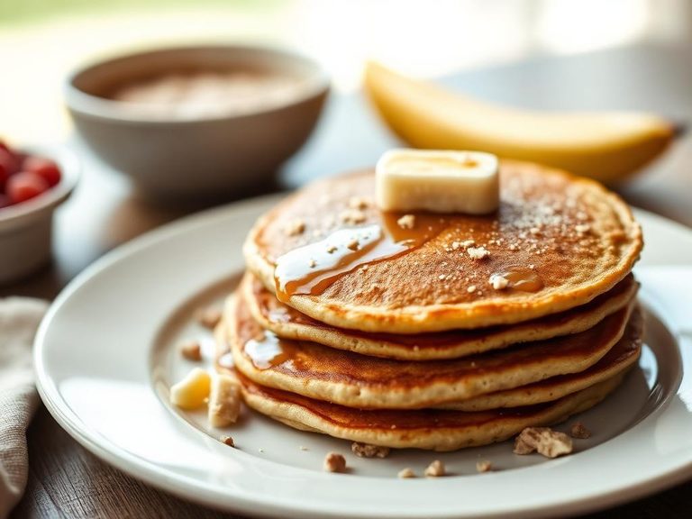 Maple Oatmeal Pancakes