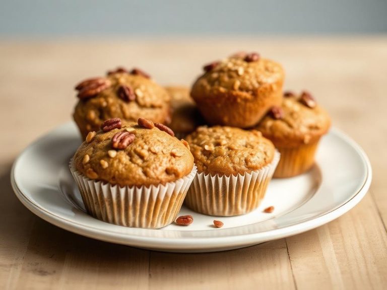 Maple Pecan Oat Bran Muffins