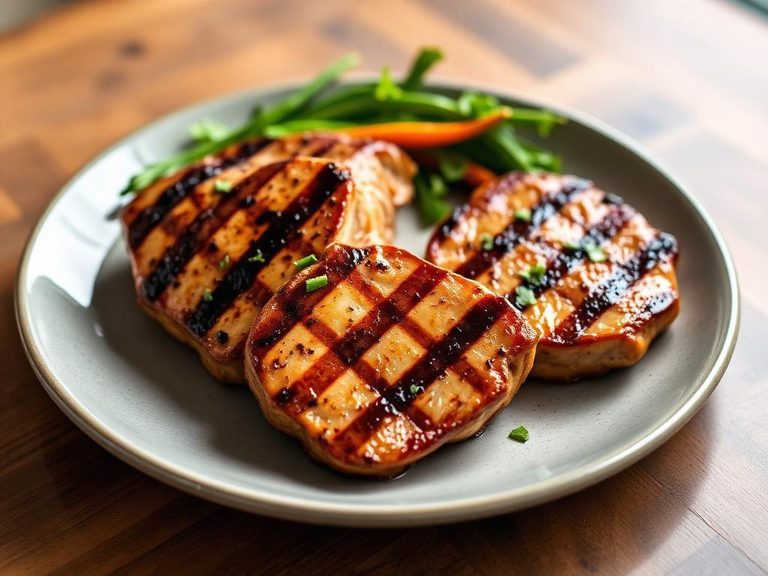Marinated Grilled Pork Steaks