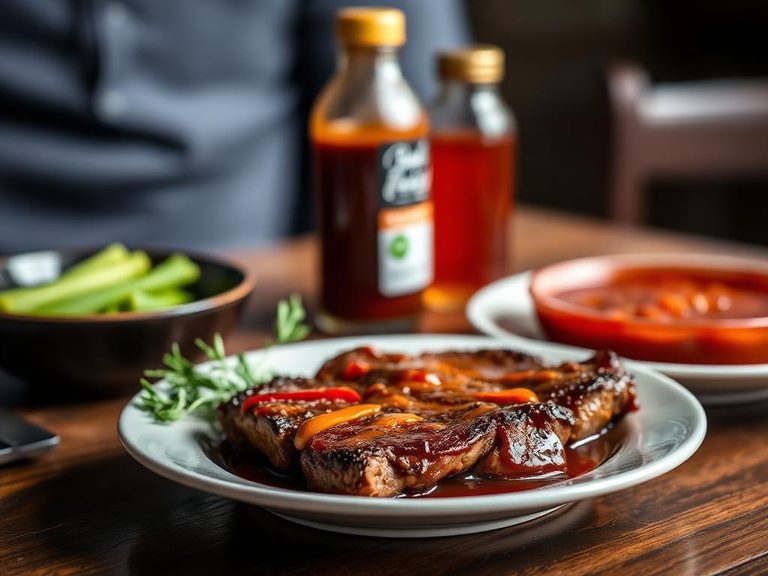 Marinated steak or barbecue sauces
