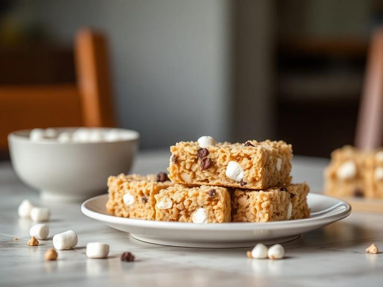 Marshmallow Rice Krispie Cookie Bars