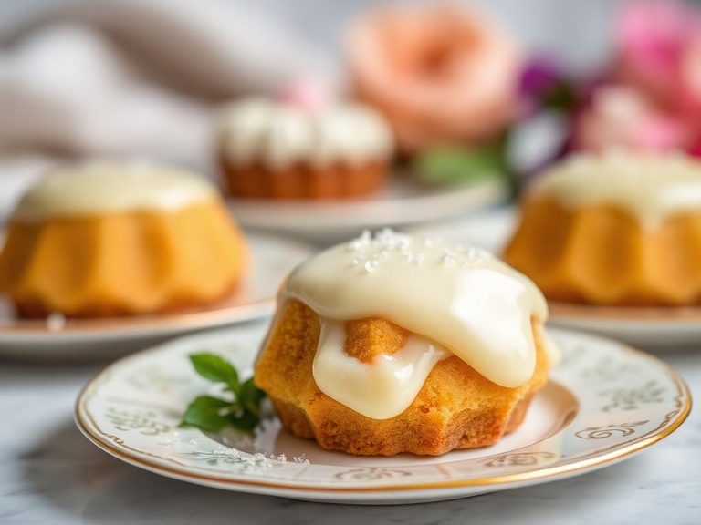 Marzipan-covered cakes